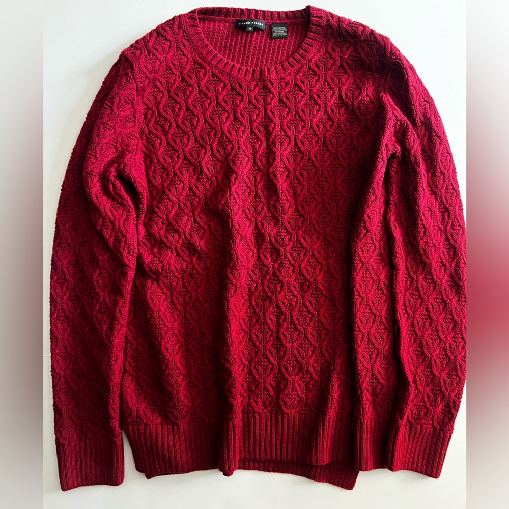 Jeanne Pierre Red sweater size medium